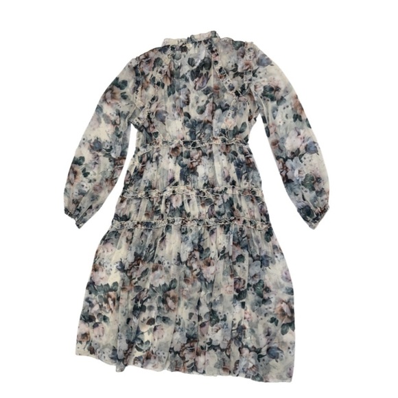 StyleKeeper Green Floral Ruffle Dress - Picture 6 of 6